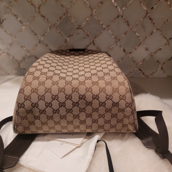 NEW GUCCI logo unisex Medium backpack - Picture 4 of 10